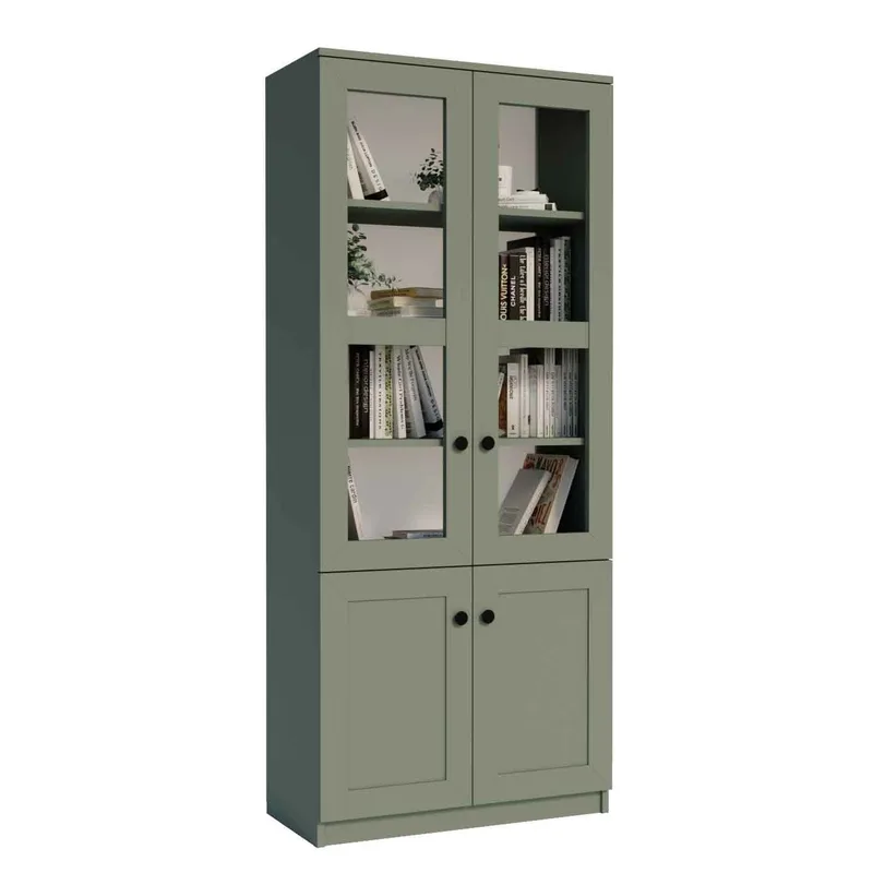 Monitoimikaappi Hanah Home Lisa 1600-135 (80 x 190 x 37 cm) vihreä, Vihreä
