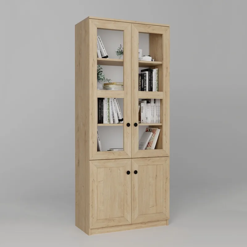 Monitoimikaappi Hanah Home Lisa (80 x 190 x 37 cm) Sapphire Oak, Sapphire Oak