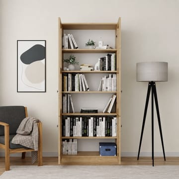Monitoimikaappi Hanah Home Lisa (80 x 190 x 37 cm) Sapphire Oak - Sapphire Oak - Säilytys - Kaappi - Vitriini