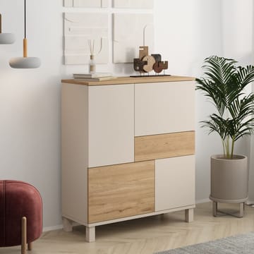 Monitoimikaappi Hanah Home Mood (87,2 x 101,1 x 35 cm) Hiekkatammi - Hiekka ja tammi - Säilytys - Kaappi - Säilytyskaappi