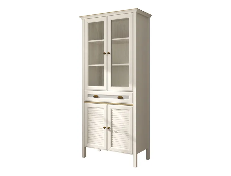 Murina Monitoimikaappi 88x194 cm, Kerma, tammi, harmaa