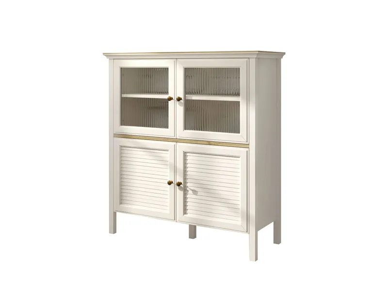 Natira Monitoimikaappi 110x120 cm, Kerma ja tammi