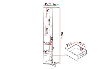 Rauk Highboard - Säilytys - Kaappi - Säilytyskaappi