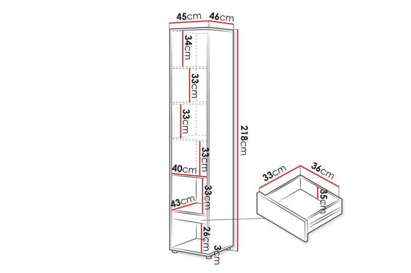 Rauk Highboard - Säilytys - Kaappi - Säilytyskaappi