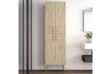 Retzow Korkeakaappi - Beige - Säilytys - Kaappi - Säilytyskaappi