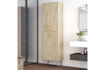Retzow Korkeakaappi - Beige - Säilytys - Kaappi - Säilytyskaappi