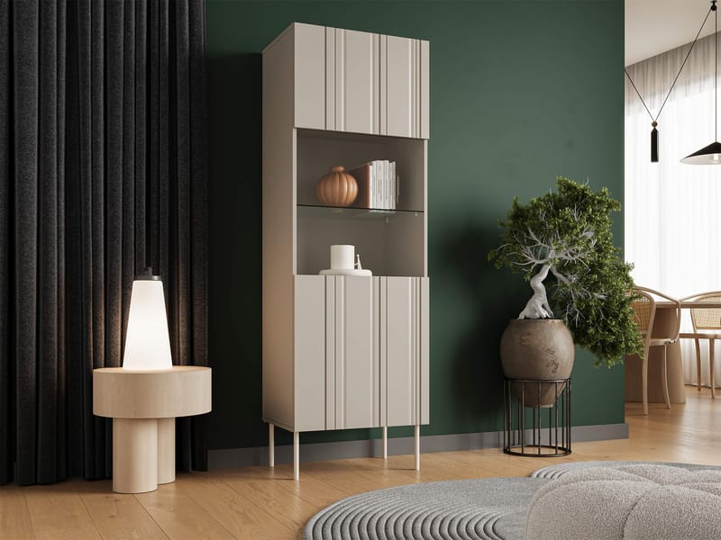 Rynlin Vitriinikaappi 180 cm - Säilytys - Kaappi - Vitriini