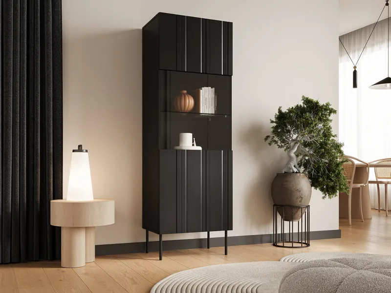 Rynlin Vitriinikaappi 180 cm - Säilytys - Kaappi - Vitriini