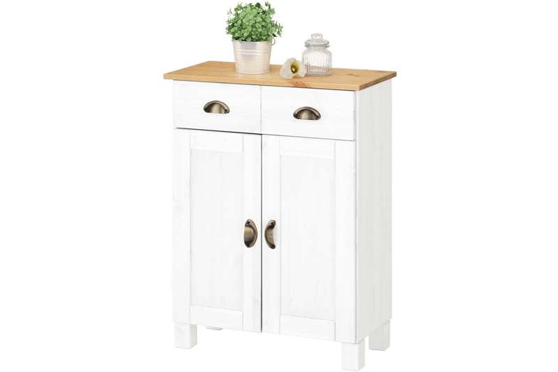 Alakaappi Mohaklina - Valkoinen/Ruskea - Säilytys - Kaappi - Säilytyskaappi