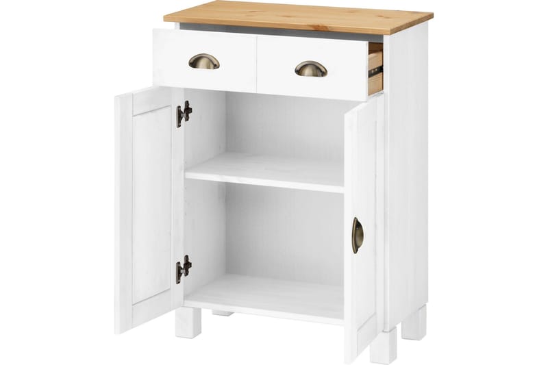 Alakaappi Mohaklina - Valkoinen/Ruskea - Säilytys - Kaappi - Säilytyskaappi