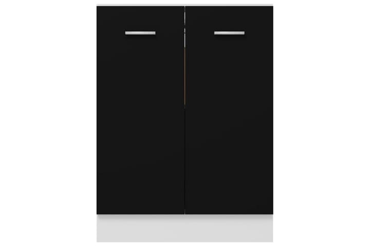 Alakaappi musta 60x46x81,5 cm lastulevy - Musta - Säilytyskaappi - Keittiökaappi