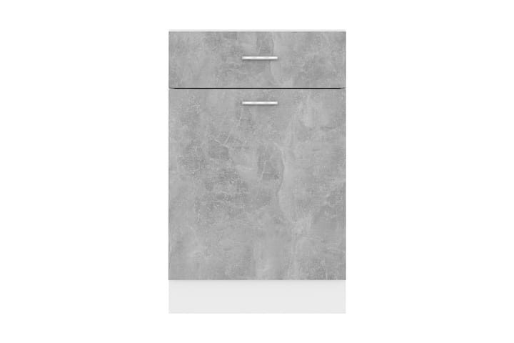 Alalipastokaappi betoninharmaa 50x46x81,5 cm lastulevy - Harmaa - Keittiökaappi - Säilytyskaappi