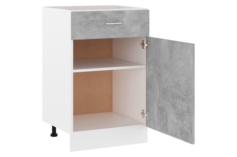 Alalipastokaappi betoninharmaa 50x46x81,5 cm lastulevy - Harmaa - Säilytys - Kaappi - Säilytyskaappi