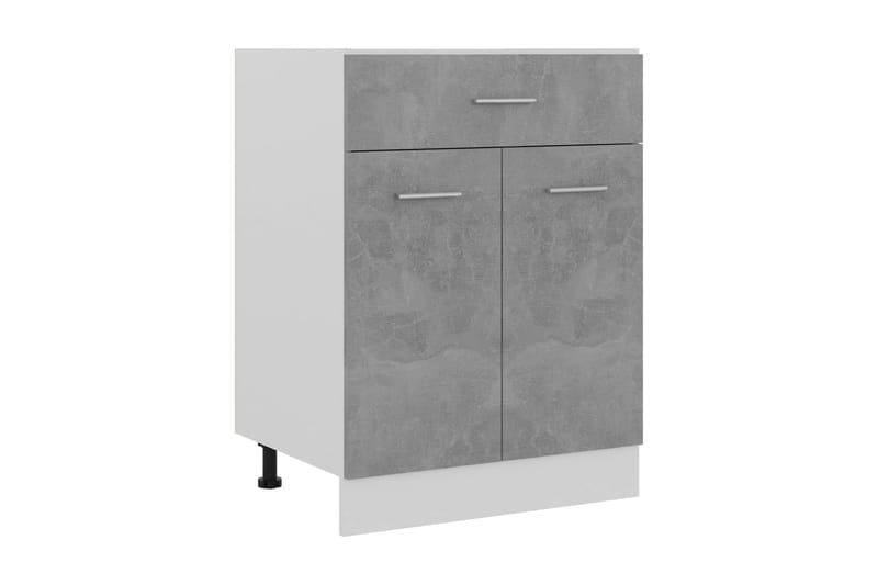 Alalipastokaappi betoninharmaa 60x46x81,5 cm lastulevy - Harmaa - Säilytys - Kaappi - Säilytyskaappi