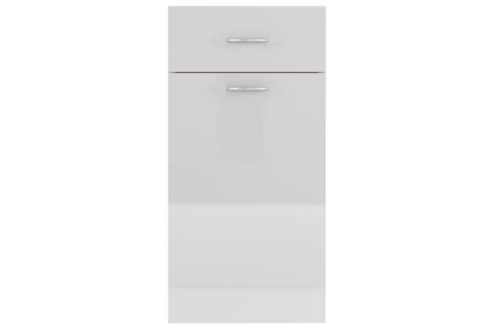 Alalipastokaappi korkeakiilto valkoinen 40x46x81,5 cm - Valkoinen - Säilytyskaappi - Keittiökaappi