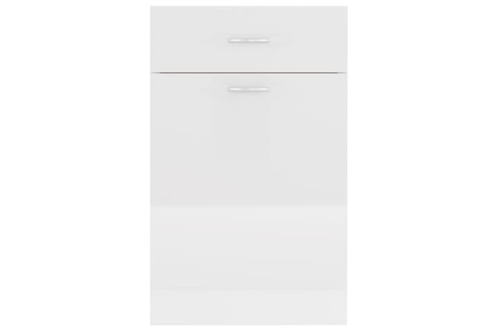 Alalipastokaappi korkeakiilto valkoinen 50x46x81,5 cm - Valkoinen - Keittiökaappi - Säilytyskaappi
