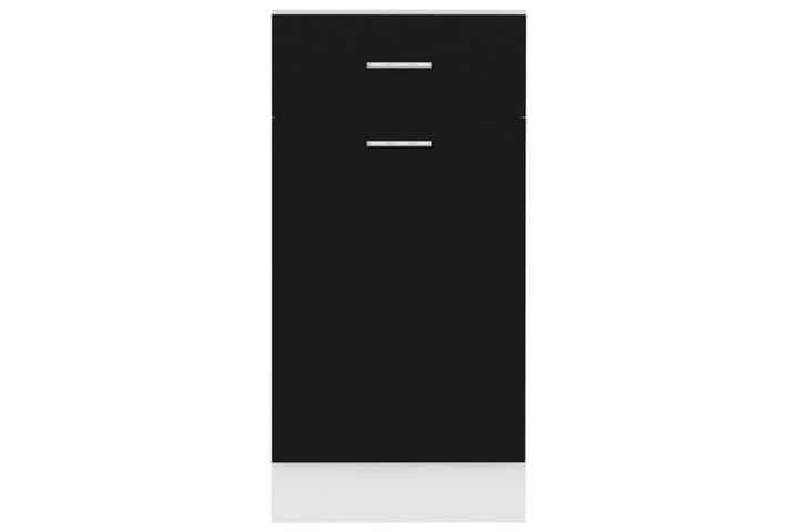 Alalipastokaappi musta 40x46x81,5 cm lastulevy - Musta - Keittiökaappi - Säilytyskaappi