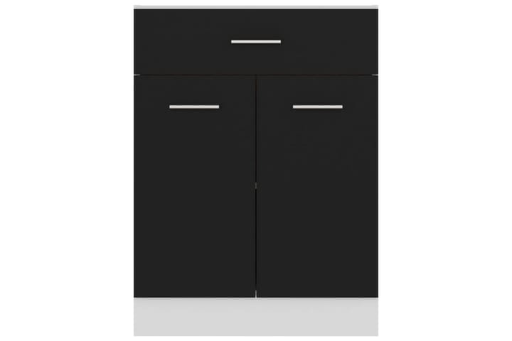 Alalipastokaappi musta 60x46x81,5 cm lastulevy - Musta - Keittiökaappi - Säilytyskaappi