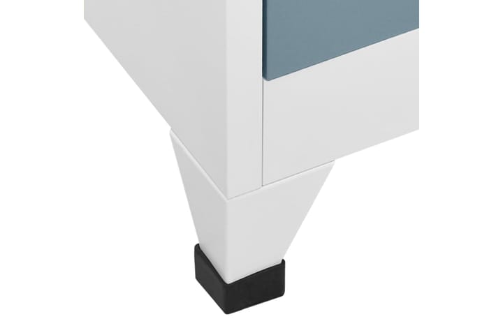 beBasic Pukukaappi vaalean- ja tummanharmaa 90x45x180 cm teräs - Harmaa - Säilytyskaappi - Pukukaappi