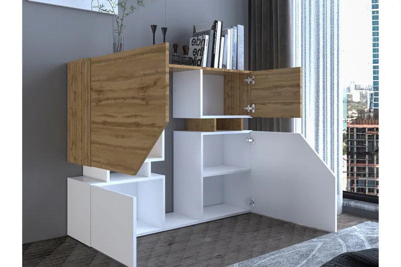 Carbost Highboard Anthracite - Säilytys - Kaappi - Säilytyskaappi