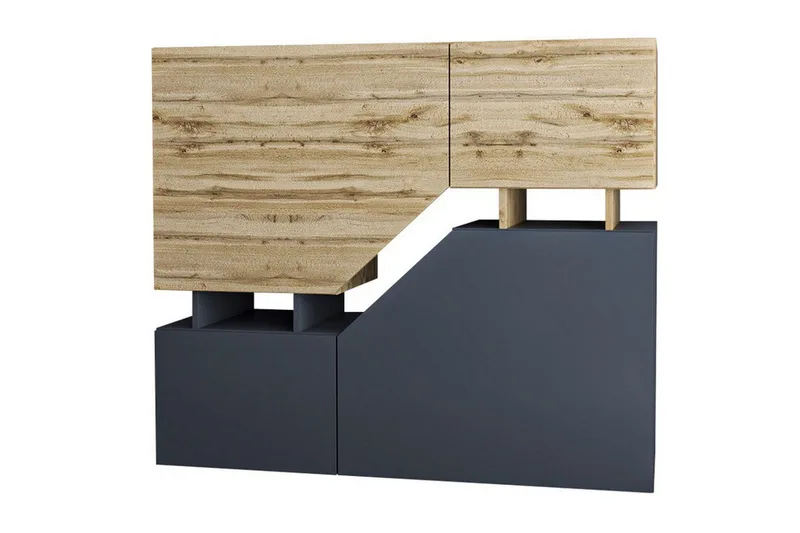 Carbost Highboard Anthracite - Säilytys - Kaappi - Säilytyskaappi
