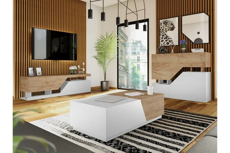 Carbost Highboard White - Säilytys - Kaappi - Säilytyskaappi