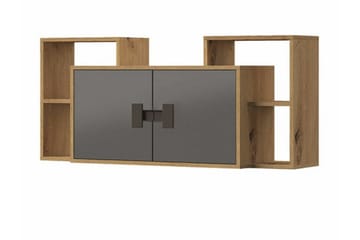 Castlebay Highboard Grey High Gloss - Säilytys - Kaappi - Säilytyskaappi