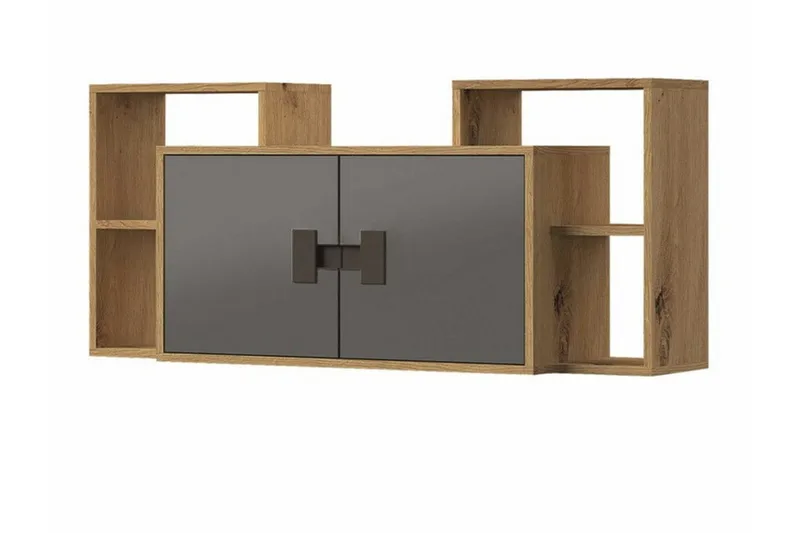 Castlebay Highboard Grey High Gloss, undefined