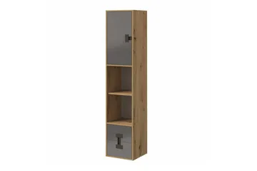 Castlebay Highboard Grey High Gloss - Säilytys - Kaappi - Säilytyskaappi