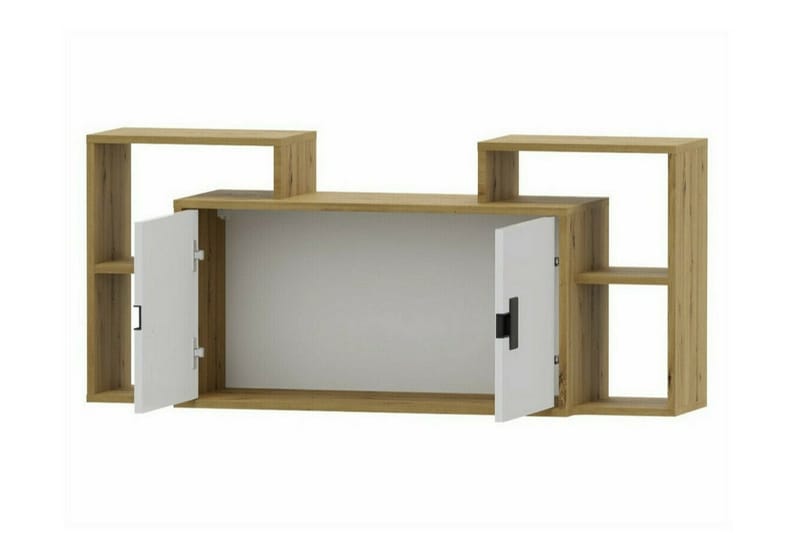 Castlebay Highboard Grey High Gloss - Säilytys - Kaappi - Säilytyskaappi