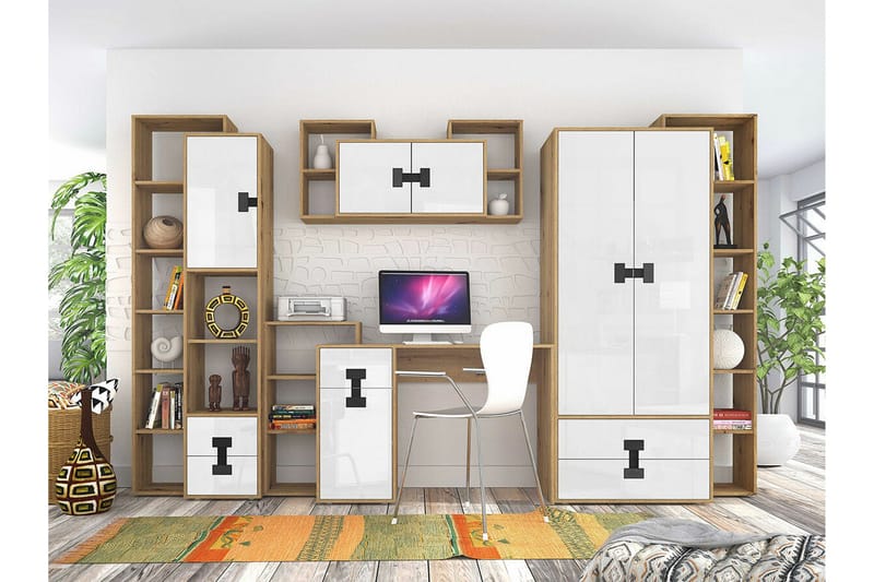 Castlebay Highboard White - Säilytys - Kaappi - Säilytyskaappi