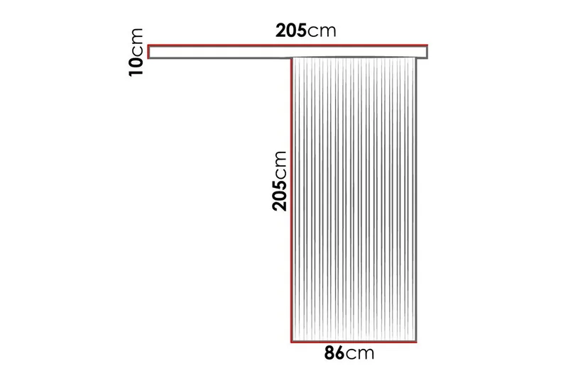 Clonmore Highboard Black - Talo & remontointi - Rakentaminen - Ovet - Liukuovi