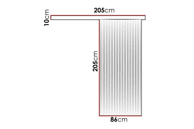 Clonmore Highboard Black - Talo & remontointi - Rakentaminen - Ovet - Liukuovi