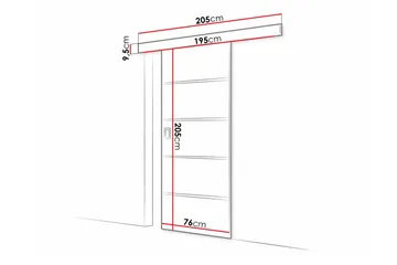 Clonmore Highboard Brown - Talo & remontointi - Rakentaminen - Ovet - Liukuovi
