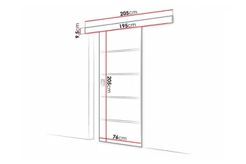 Clonmore Highboard Brown - Talo & remontointi - Rakentaminen - Ovet - Liukuovi