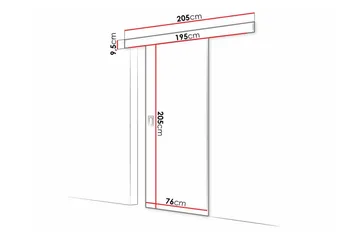Clonmore Highboard Brown - Talo & remontointi - Rakentaminen - Ovet - Liukuovi