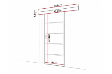 Clonmore Highboard Dark brown - Talo & remontointi - Rakentaminen - Ovet - Liukuovi