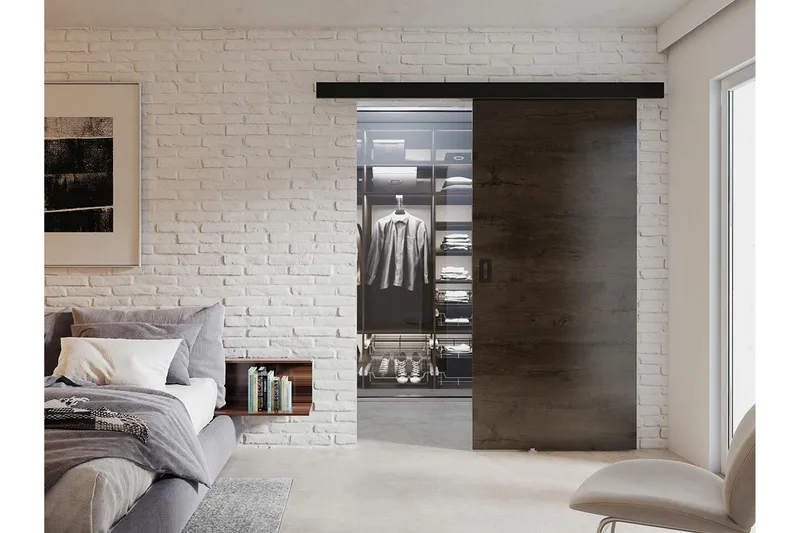 Clonmore Highboard Dark brown - Talo & remontointi - Rakentaminen - Ovet - Liukuovi