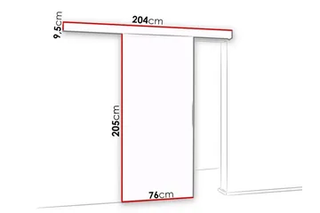 Clonmore Highboard White - Talo & remontointi - Rakentaminen - Ovet - Liukuovi