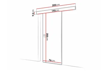 Clonmore Highboard White - Talo & remontointi - Rakentaminen - Ovet - Liukuovi