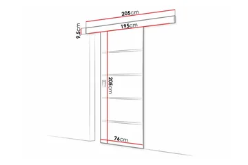 Clonmore Highboard White - Talo & remontointi - Rakentaminen - Ovet - Liukuovi