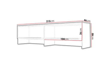 Concept Pro säilytyskaappi 215x46x58 cm - Säilytys - Kaappi - Säilytyskaappi