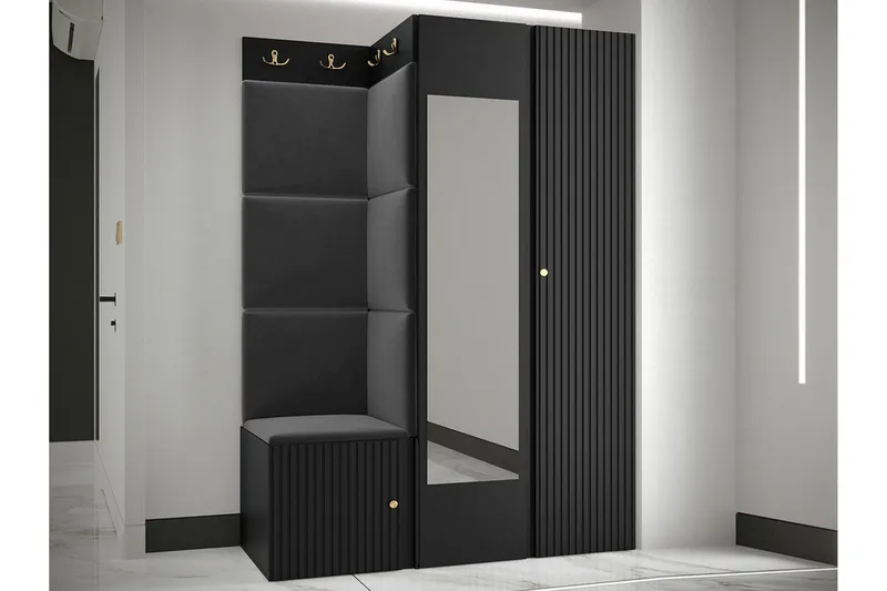 Dunvegan Highboard Black - Säilytys - Kaappi - Säilytyskaappi