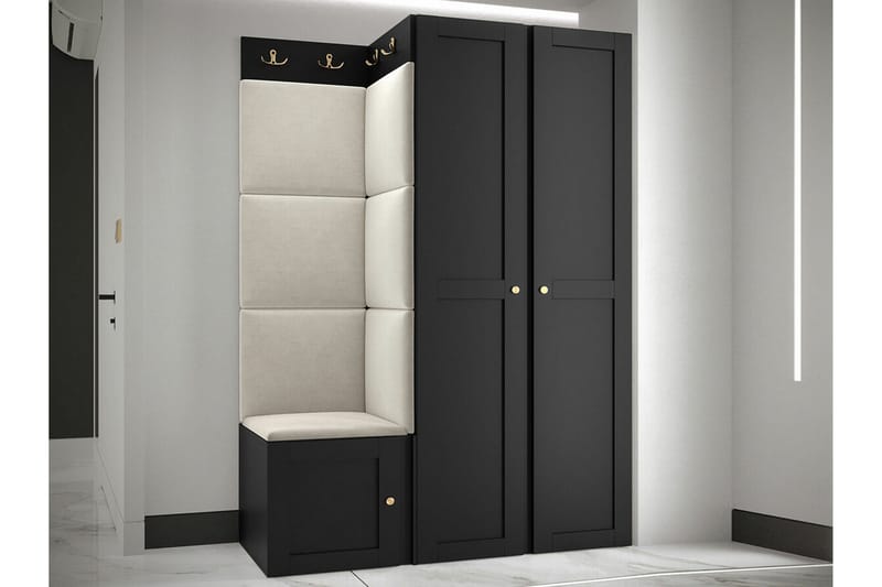 Dunvegan Highboard Black - Säilytys - Kaappi - Säilytyskaappi