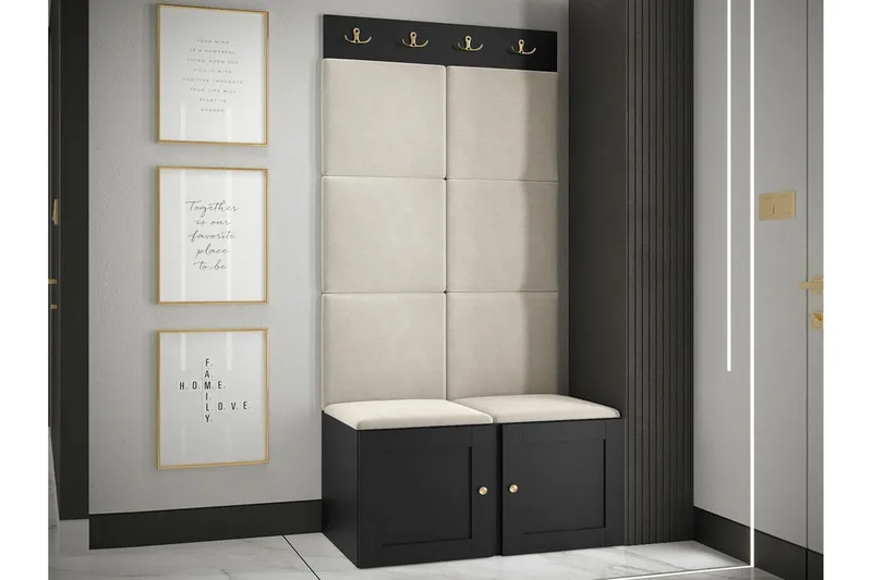 Dunvegan Highboard Black - Säilytys - Kaappi - Säilytyskaappi