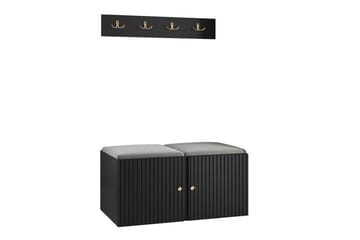 Dunvegan Highboard Black - Säilytys - Kaappi - Säilytyskaappi