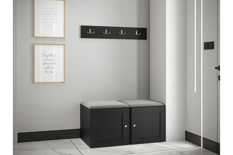 Dunvegan Highboard Black - Säilytys - Kaappi - Säilytyskaappi