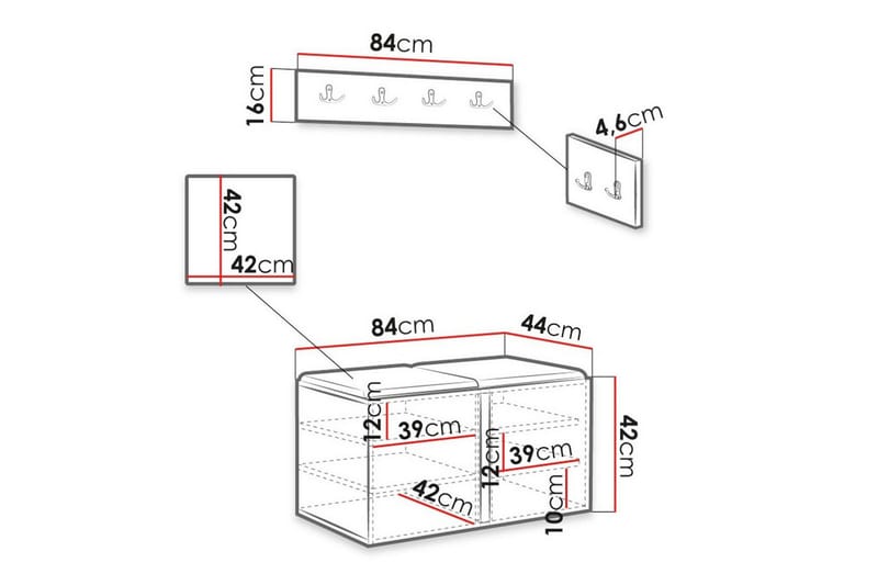 Dunvegan Highboard Black - Säilytys - Kaappi - Säilytyskaappi