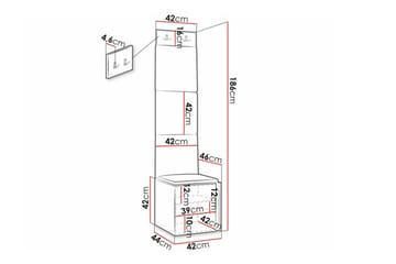 Dunvegan Highboard Black - Säilytys - Kaappi - Säilytyskaappi