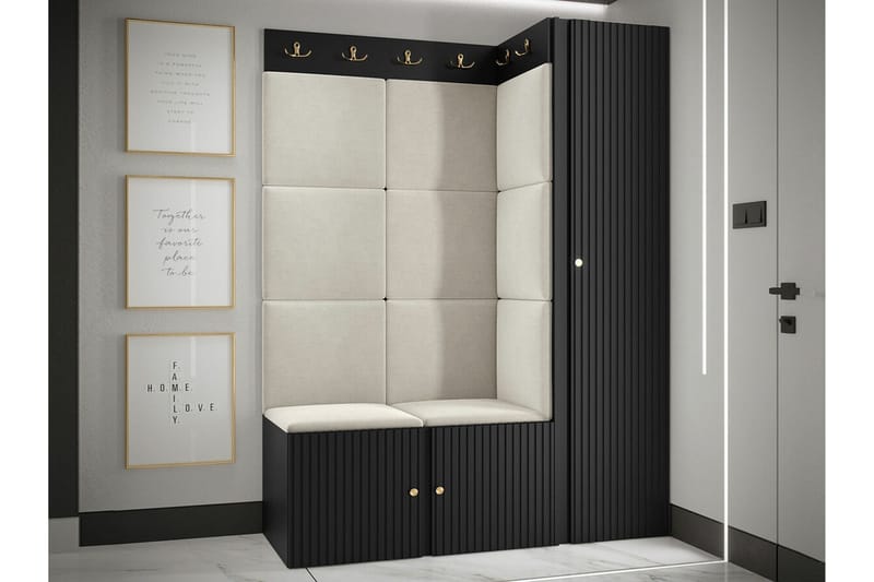 Dunvegan Highboard Black - Säilytys - Kaappi - Säilytyskaappi